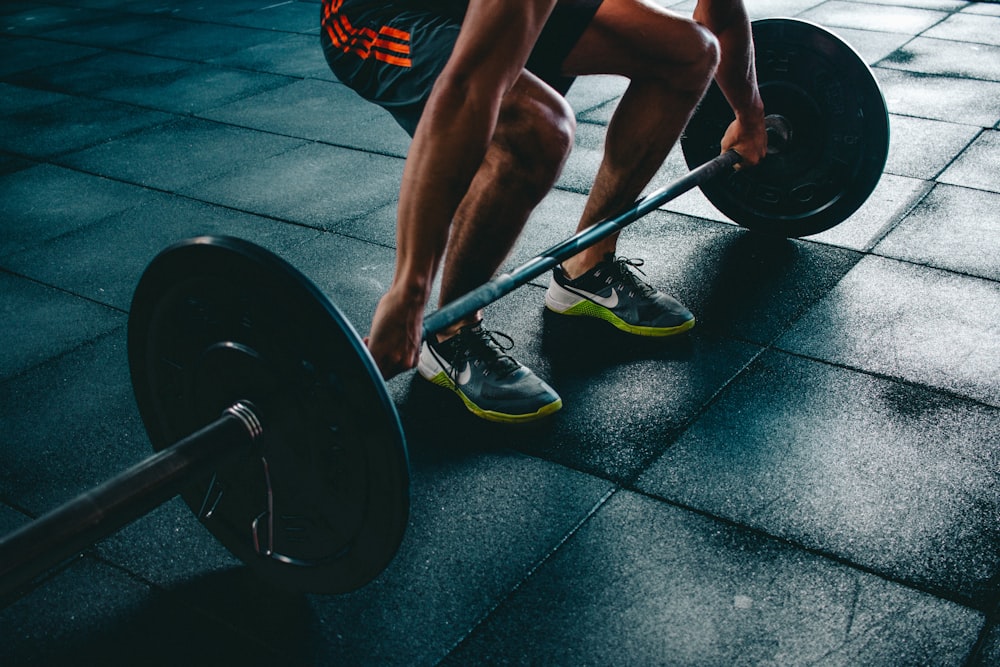 Athlete resting after strength training